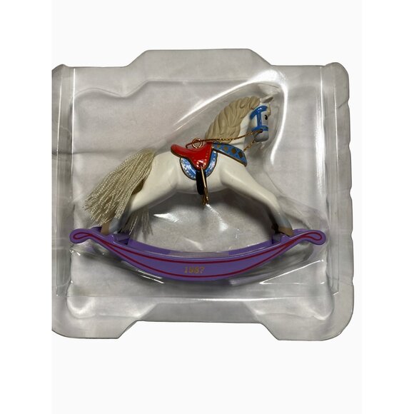 Hallmark 1987 Rocking Horse Handcrafted Ornament Collectors Series - Picture 5 of 13